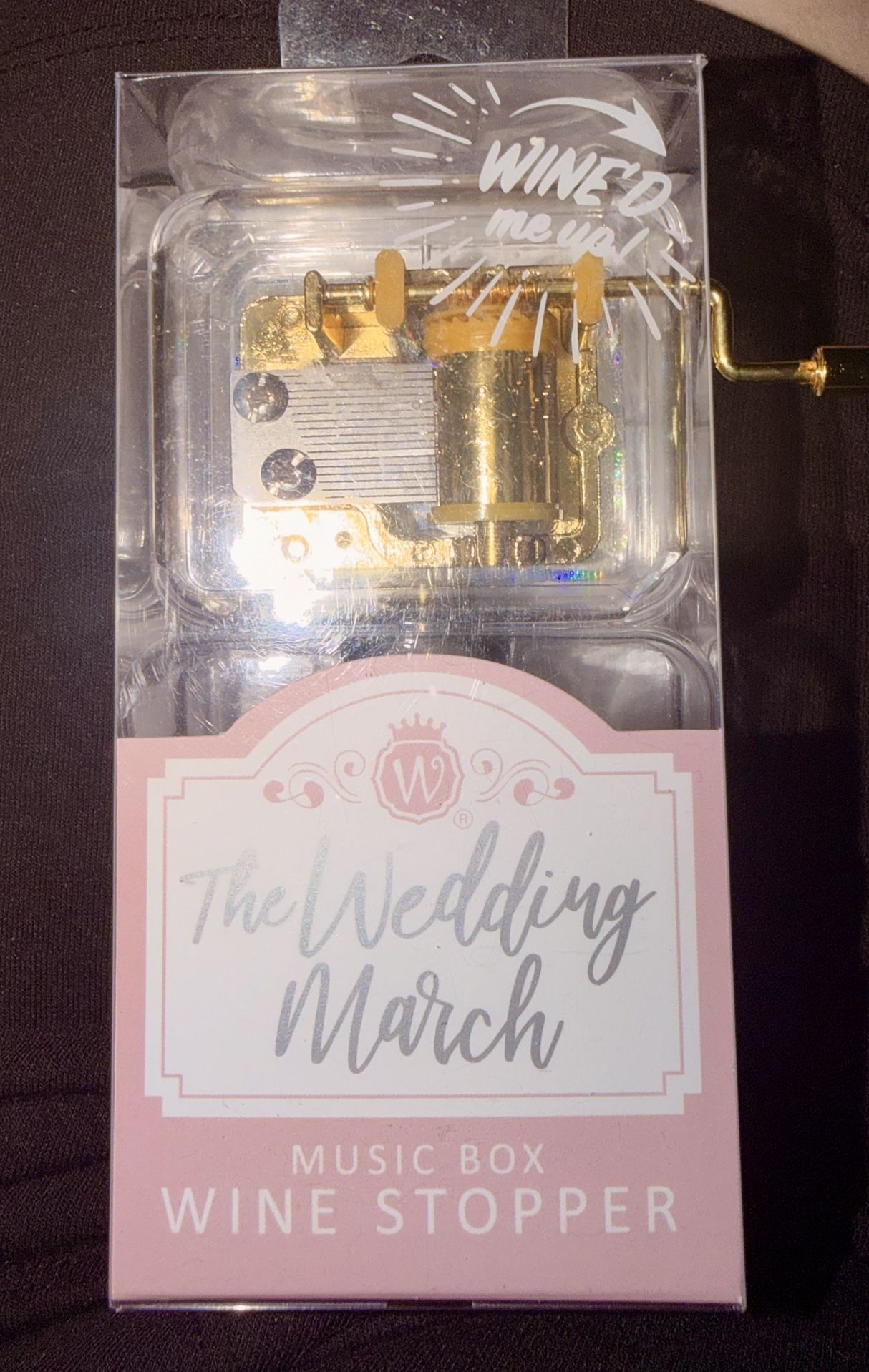 Music Box Wine Stopper NIB