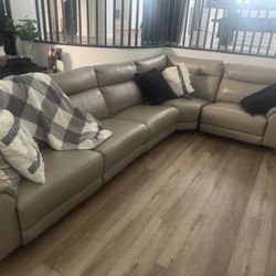 Leather Recliner Coach