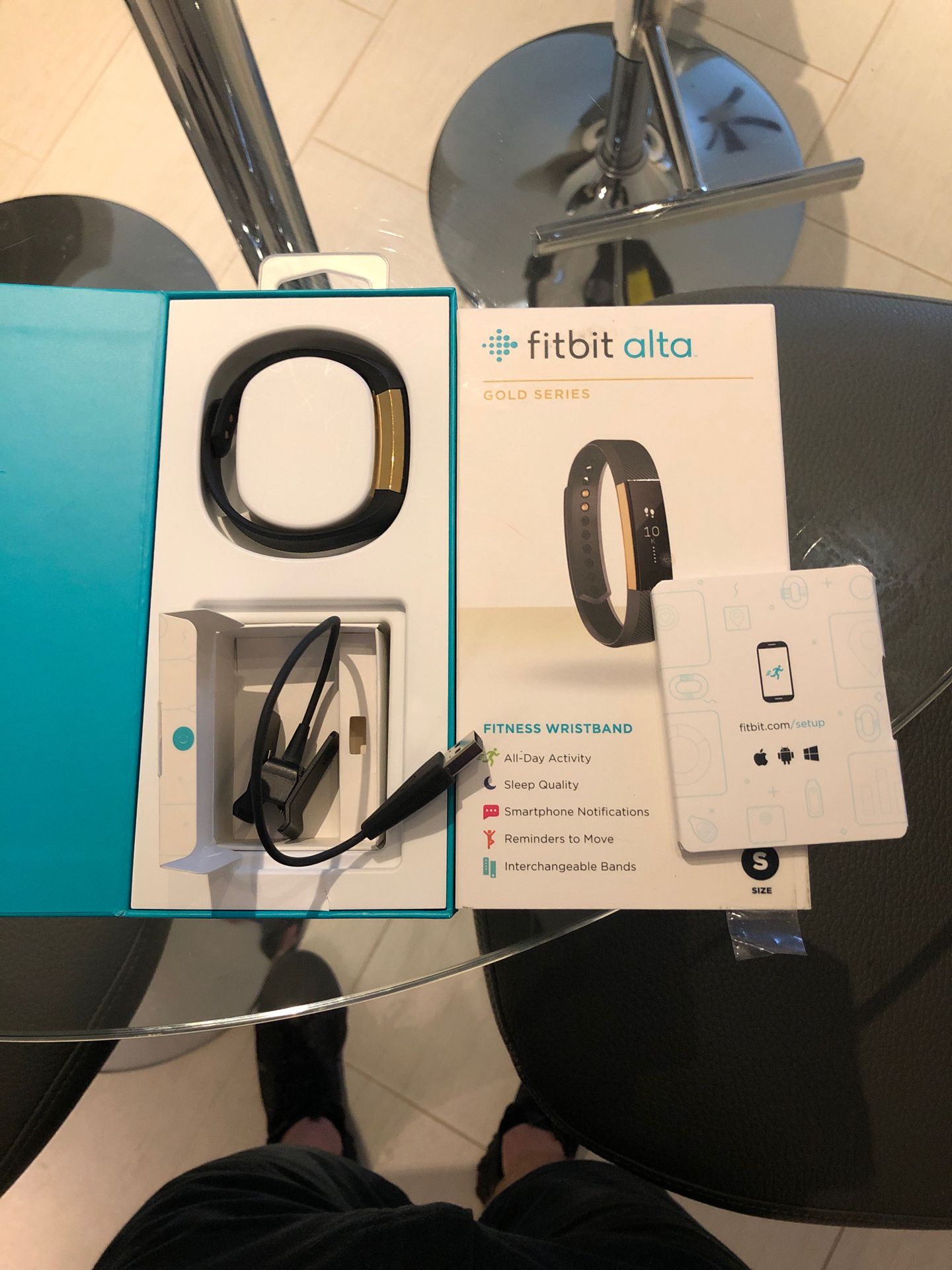 FITBIT ALTA GOLD SERIES Small