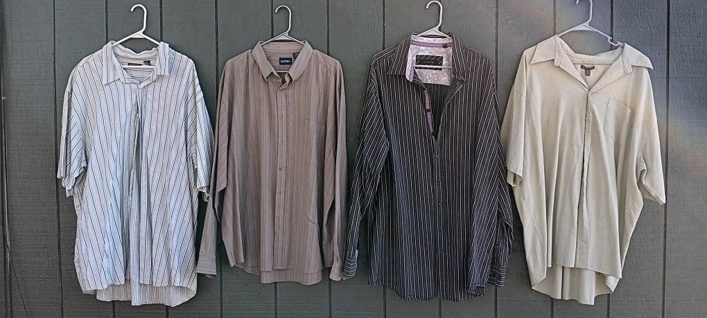 Collection Of 4 Size 3XLT Dress Shirts