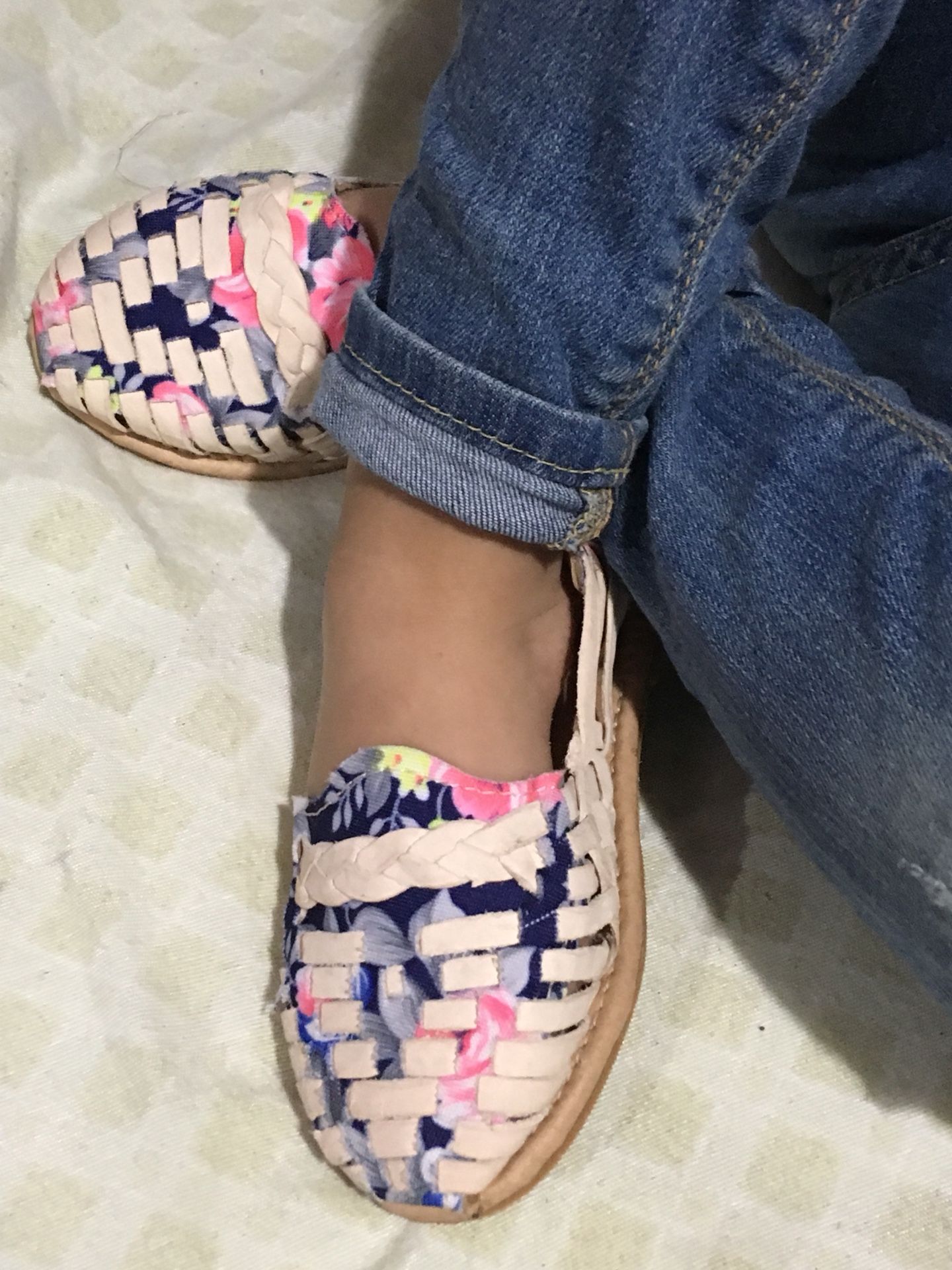 Huaraches artesanal mexicano de niña