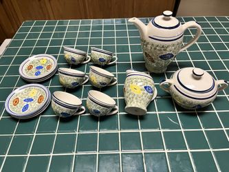Ceramic Tea Set For Six