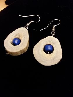 Elk antler earrings