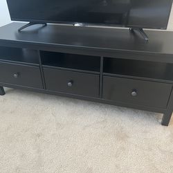 Used like new IKEA HEMNES TV unit, black-brown