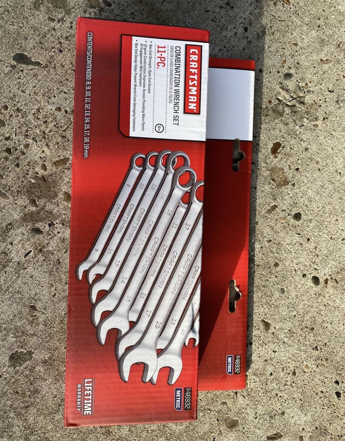 CRAFTSMAN 11pc Combination Wrench Ser