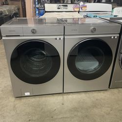 King Side Steam Samsung Silver Color W 27 Gas Dryer 