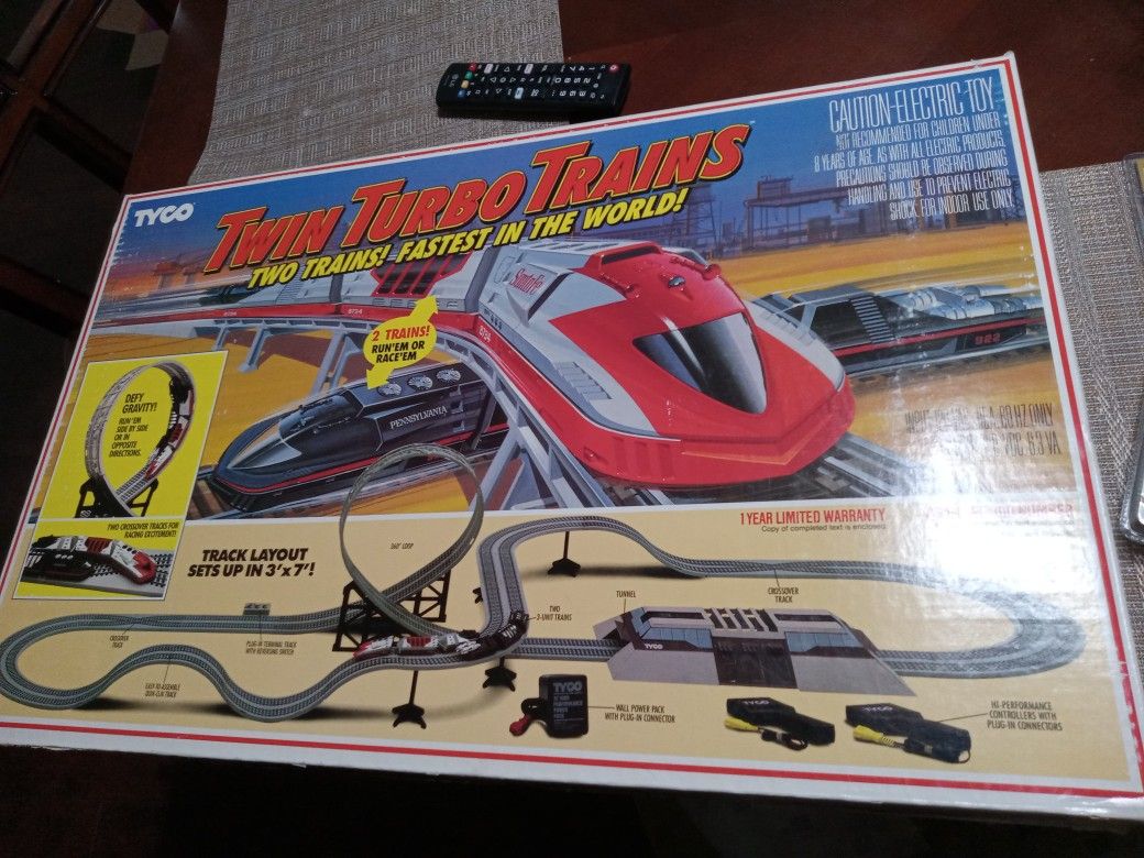 Vintage Tyco Twin Turbo Trains Set
