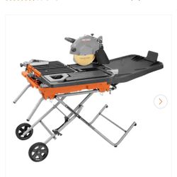 15 Amp 10 in. Wet Tile Saw with Portable Stand