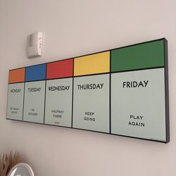 Ikonick® Monopoly Work Week Canvas Art 39x13”