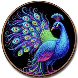 5oz Fine Copper Peacock