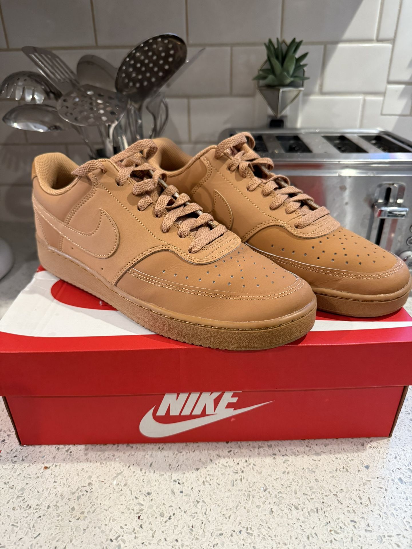 Nike Court Vision Lo Low Brown Tan Shoes Nikes Sneakers