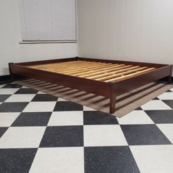 Queen size bed frame - can DELIVER almost anywhere for $20 extra - please see all photos and read everything 🙂