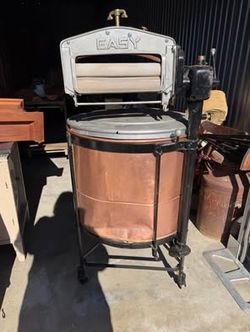 Antique EASY Copper Tub Wringer Washer – c. 1920s