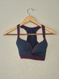 No Brand Womens Grey/ Burgundy Push Up Padded Bra Size: Medium