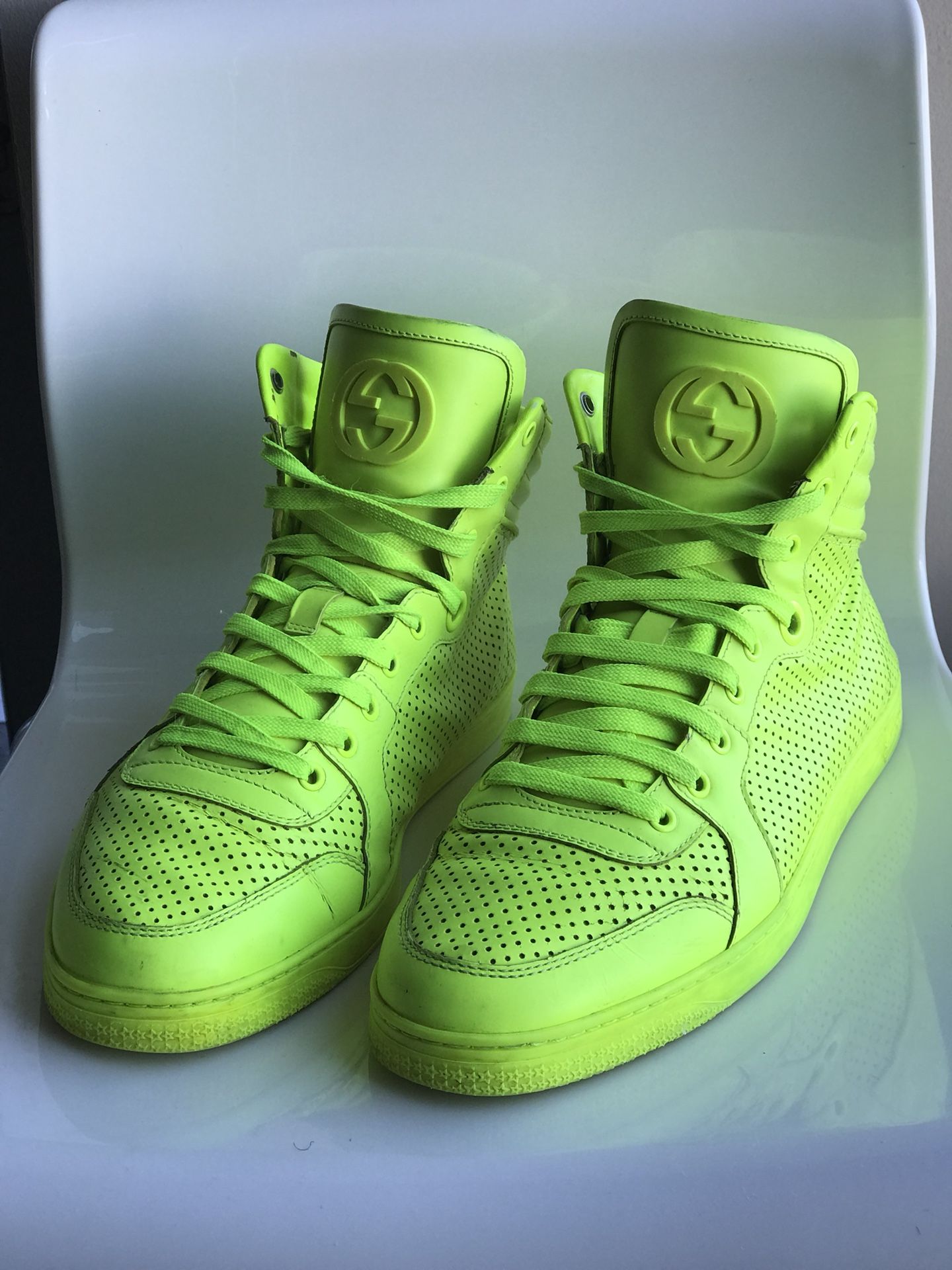 Gucci Neon Yellow shoes