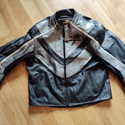 Hayabusa Leather Motorcycle Jacket 