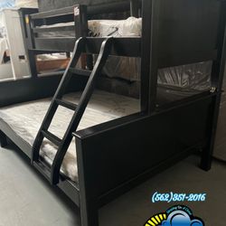 Twin Xl Queen Bunk Bed With Mattresses Included 