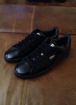 Sz Men's 9 PUMA Gloss Black Shoes