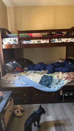 Twin over full bunk bed