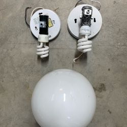3 Ceiling Light Fixtures 