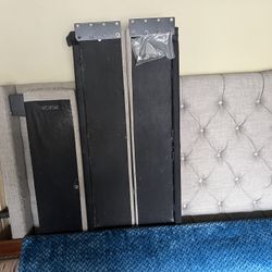 Gray Queen Headboard And frame