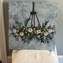 Flowers on canvas