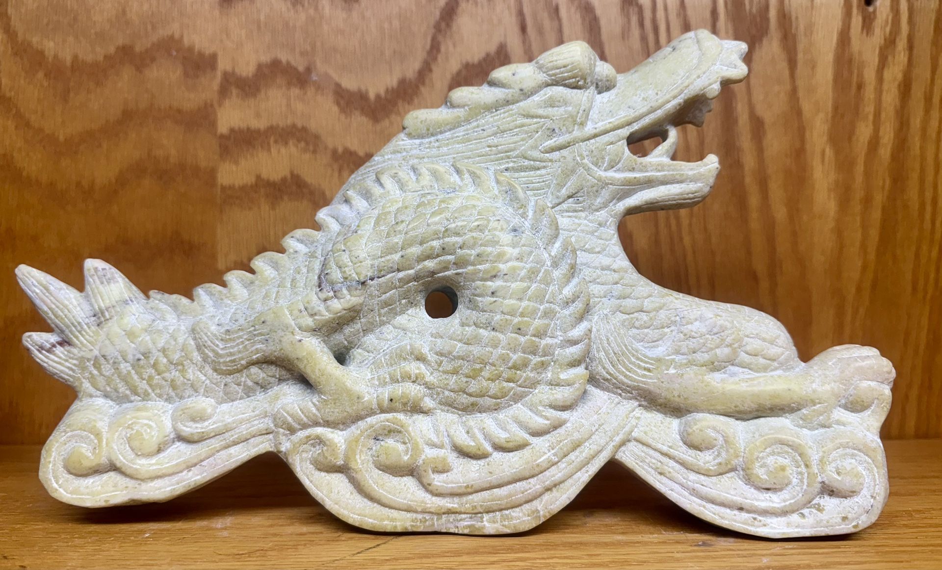 Hand Carved Stone Dragon