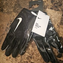 Nike Vapor Jet 7.0 Football Gloves DR5110-091 Size XL X-Large Black New NWT