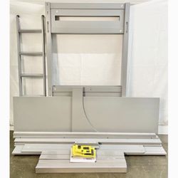 Twin Size Loft Bed with Desk and Ladder , Gray*Free Delivery & assembly*  