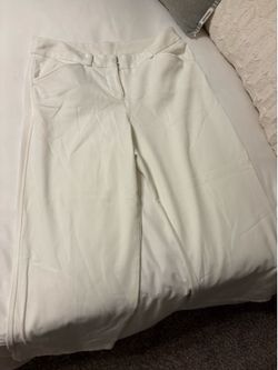 Woman’s white slacks