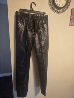 Leather pants - 33" waist, 30" length