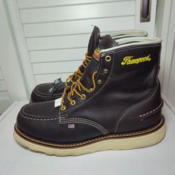 Thorogood 1957 Waterproof 6" Briar Moc Soft Toe Work Boots (contact info removed) Size 10.5 D