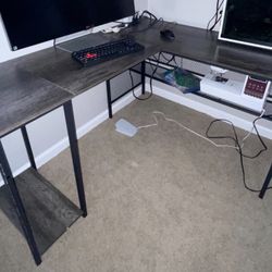 L-Shaped Corner Computer Desk