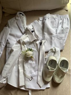 4T toddler boy baptism set