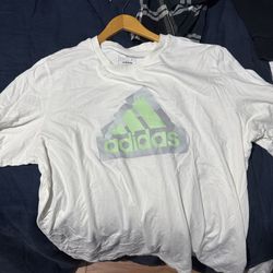 White Adidas XL Shirt