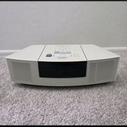 Tested Bose Wave Radio CD Player Model AWRC1P White Tan FM AM Stereo