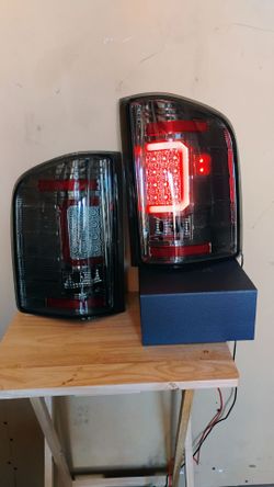 Red C-Bar LED Tail Lights; Chrome Housing; Smoked Lens
07-13 Sierra 1500