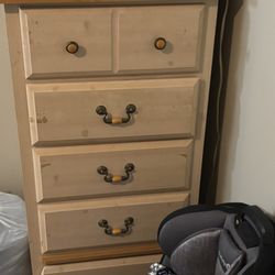 2 Matching 5 Drawer Dressers In Great Condition Missing One Handle In Great Shape but We Downsize from house to Apartment