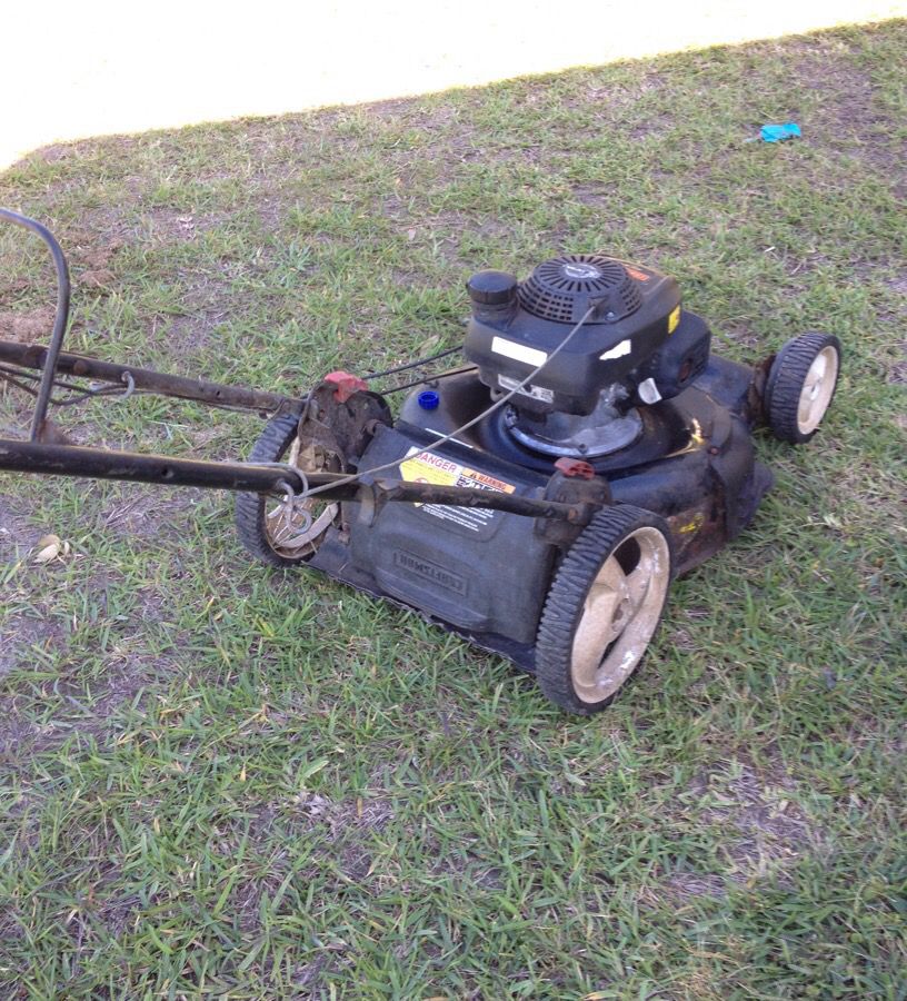 Craftsman 21" lawn mower Brand new front propel transmission. New tires all round. Honda engine needs service.