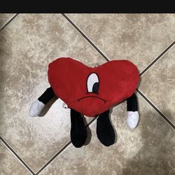 Bad Bunny Plush Heart
