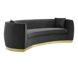 Black Elegant Velvet Sofa