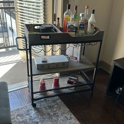Bar Cart On Wheels