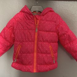 Carter’s 4T girls pink snow jacket