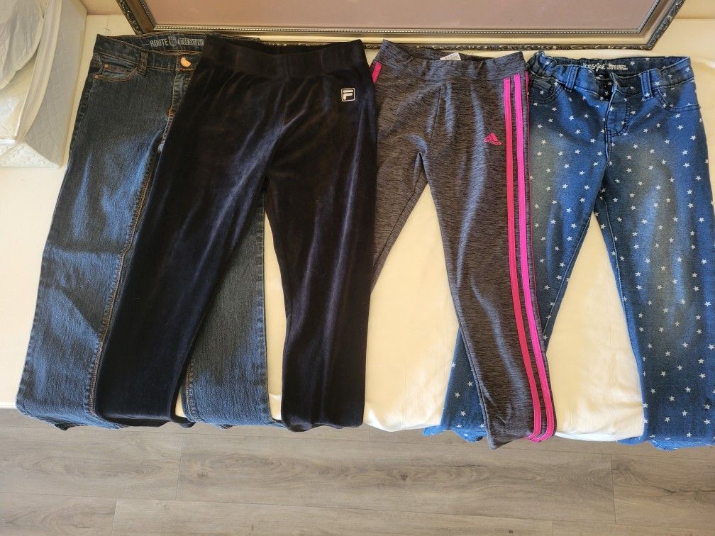 Girls Youth Winter Pants Jeans Active Wear