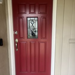 Red Exterior Front Door FREE