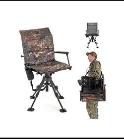 New Other ARROWHEAD OUTDOOR Wide Folding 360° Mesh Hunting Swivel Blind Chair