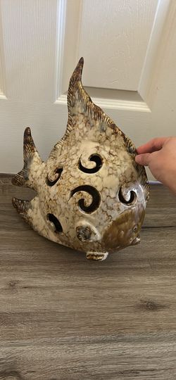 Ceramic fish decoration