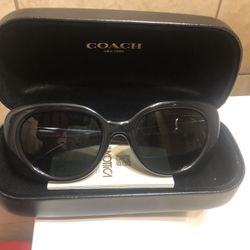 Coach Sunglasses (worn Once) With Case And Original Paperwork