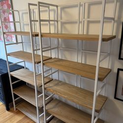 Container Store Ash Connections 5-shelf Book Case Set