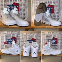 Jordan 5 “White Metallic” men’s size 12